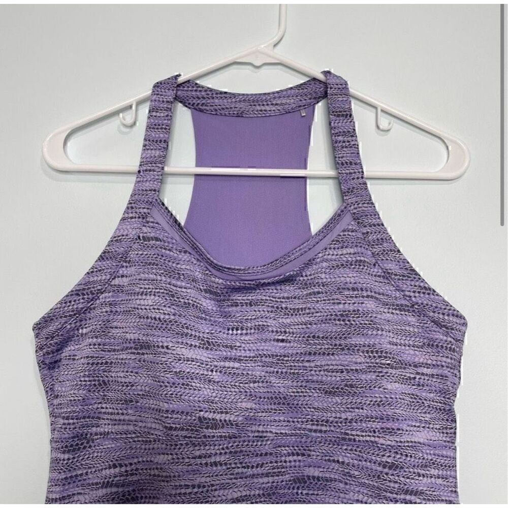Mondetta Athletic Racerback Dress Purple Womens Sz Medium Built in Bra MPG - Picture 3 of 11